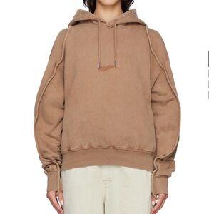 JACQUEMUS Brown Le Papier 'Le Sweatshirt Camargue' Hoodie Sweater